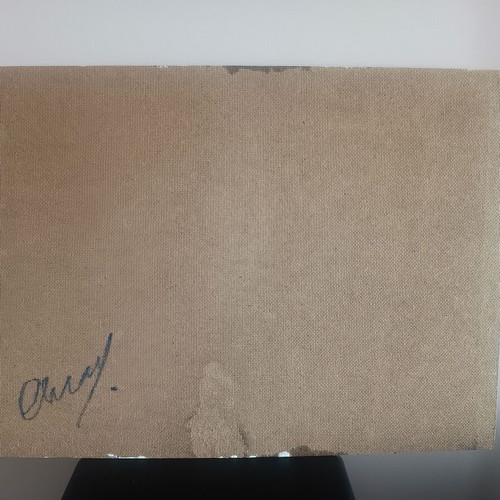 Eminem painting new, oil on plywood with autograph