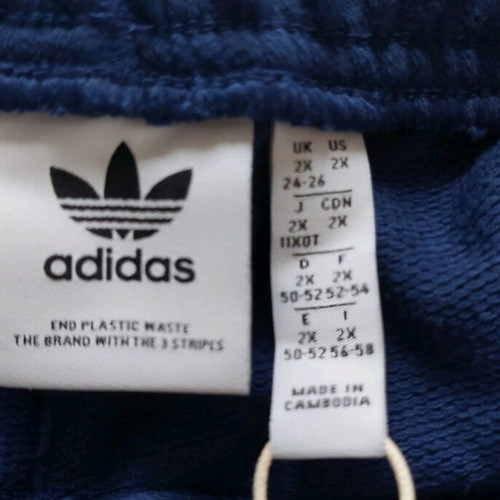Blue Adidas women's shorts 2XL new with tag