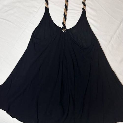 BSB airy top like new, black with gold-black braids