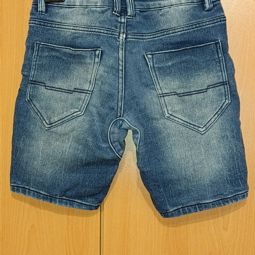 Denim shorts size 146 cm like new, blue, elastic