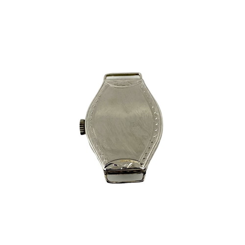 Technos vintage 18k mechanical watch with handmade engraving
