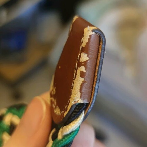 Canvas belt used, length 152cm, green, black, white, adjustable