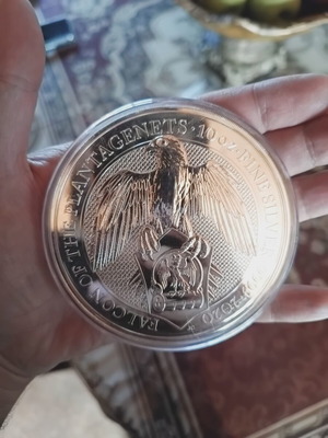 Queens Beast's Falcon 10oz silver coin new