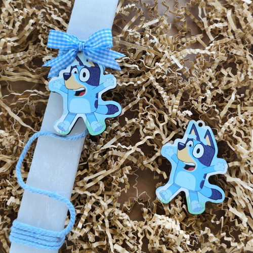 Bluey Easter candle new handmade