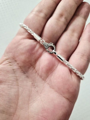 Βραχιόλι Pandora Moments με κούμπωμα Pavé, 18 εκ., ασημί