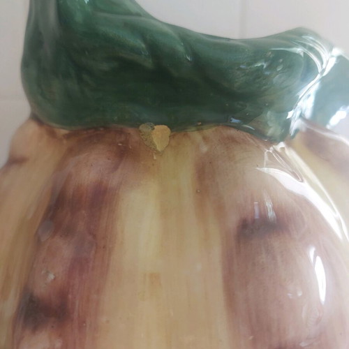 Handmade faience jug hand-painted like new