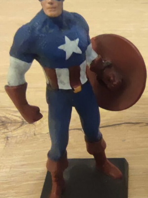 Captain America figurine used from Eaglemoss Marvel Classic collection