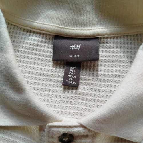 H&M T-shirt polo like new, size S, beige
