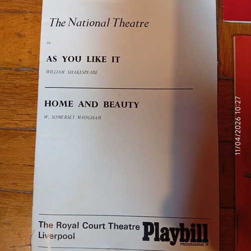 Theatrical Programmes used, 4 vintage collectible playbills 1959-1968