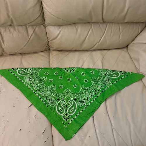Bandana new in lettuce green color made of 100% cotton