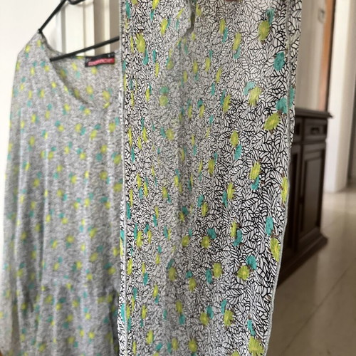 Beach Kaftan like new, size S, white multicolor