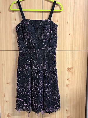 Raxevsky women's evening dress size 38 like new, black and purple