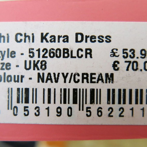 Chi Chi London dress size UK 8 new with small defect