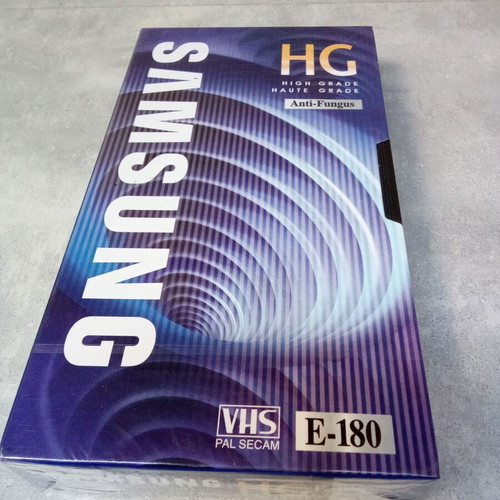 Samsung HG E 180 video cassette new, 3 hours recording time