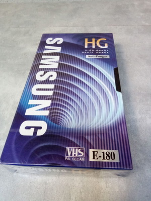 Βιντεοκασέτα Samsung HG E 180 κλειστή σφραγισμένη, διάρκεια 3 ώρες