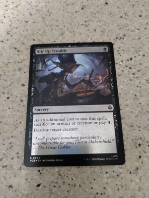 Magic the Gathering Stir Up Trouble foil κάρτα καινούργια