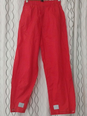 Crivit Waterproof Kids' Pants like new, size 134 cm, red