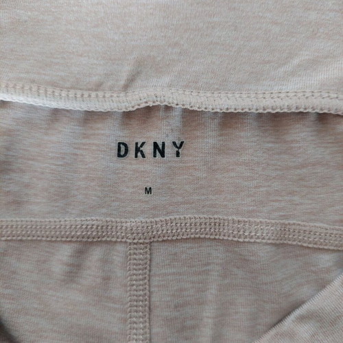 DKNY sports capri leggings medium beige and white like new