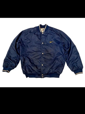 Nike Varsity Bomber Jacket used, navy and gold