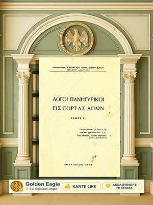 Logoi Panigyrikoi Eis Eortas Agion Volume A used