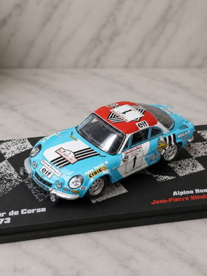 Alpine-Renault A110 1800 1:43 scale model Tour de Corse 1973 like new