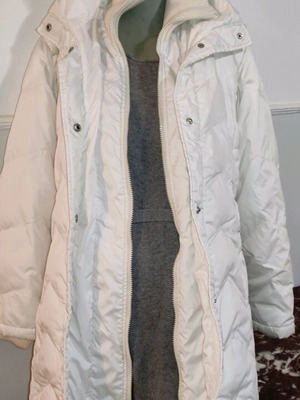 Nadine Coat with Down Like New White Size M