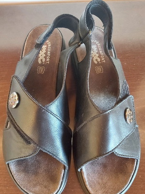 Анатомични обувки IMAC употребявани, номер 40, черни сандали