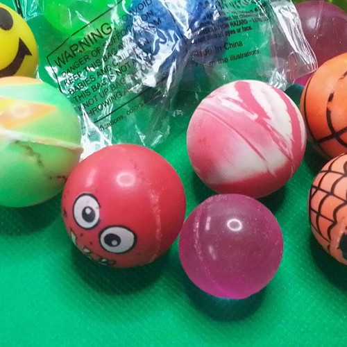 Pop Toys bouncing balls used, pack of 18 pieces
