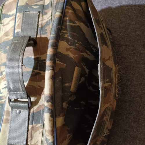 Camouflage bag used, suitable for travel or work, brown and green