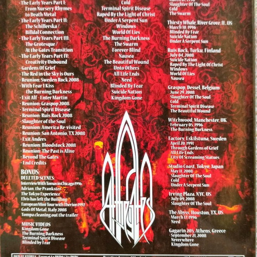 At The Gates The Flames Of The End triple DVD like new