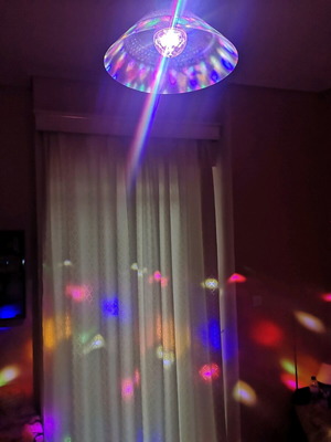 Disco ball led full color rotating like new