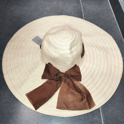 Straw hat Alexi Andriotti Prive new, beige and brown