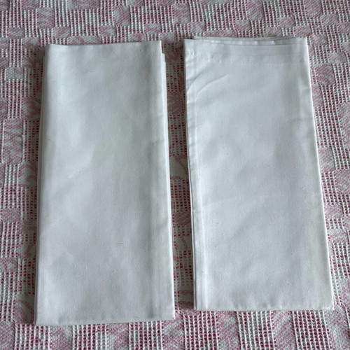 Set of two pillowcases 67x43 used