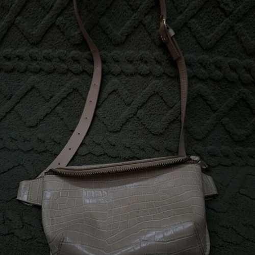 Shoulder banana waist bag new pink