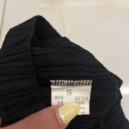 Pleated shorts black, new, size S