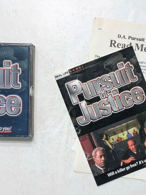 Pursuit of Justice PC game used, adventure, manual and supplements