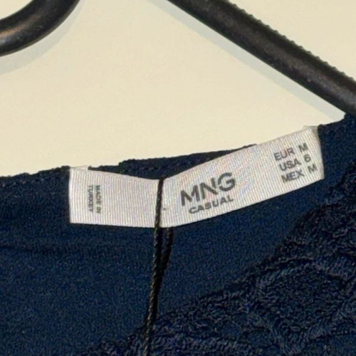 Mango lace dress dark blue, size M, new with tag