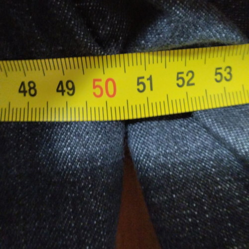 Long denim trench coat used, faded style, size M