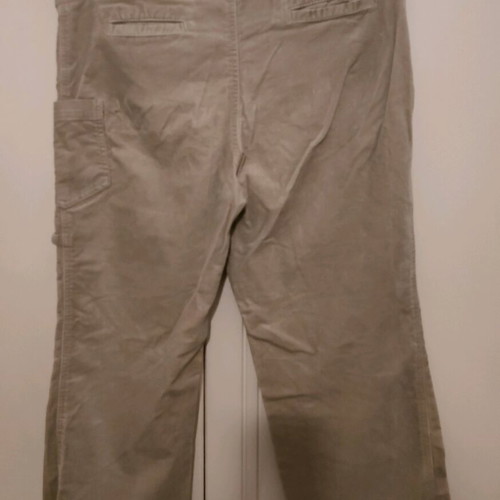 Sarah Lawrence velvet capri pants like new, beige, size 14