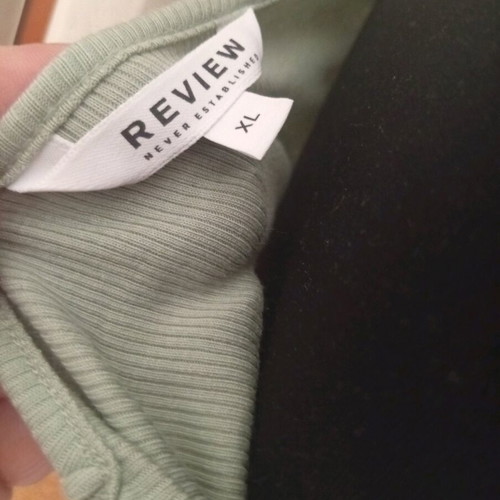 Review Cotton Ribbed Top new, size XL, soft and elastic fabric