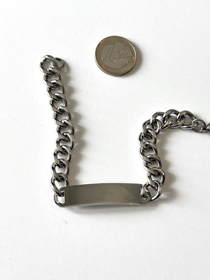 Steel identity bracelet new