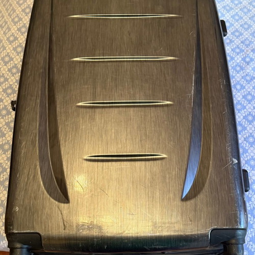 Samsonite large suitcase 80 cm, blue black