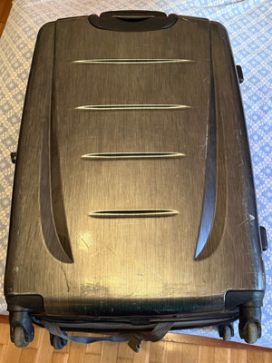 Samsonite large suitcase 80 cm, blue black