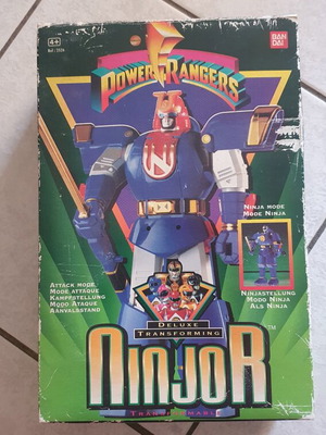 Power Rangers Ninjor action figure used, boxed with manuals