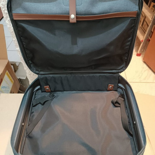 Vintage Gino De Vinci travel bag and briefcase like new, teal