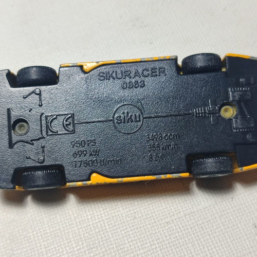 Siku Racer toy car used, missing spoiler
