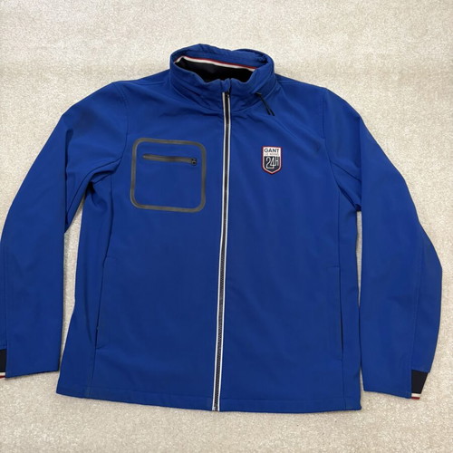 GANT x 24h LE MANS soft shell sport race Flex jacket, size L, blue