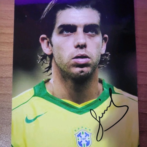 Juninho authentic autograph like new on photo
