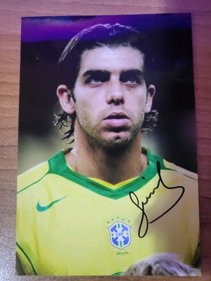 Αυθεντικό αυτόγραφο Juninho σε φωτογραφία