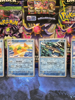 Pokemon Cards (DRI) Water Type Reverse Holo pack of 4 new